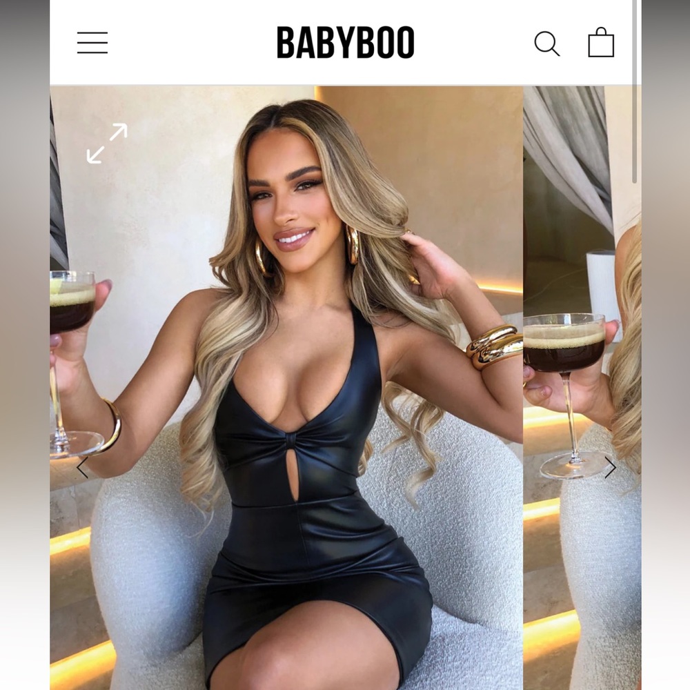 BABYBOO LEATHER DRESS